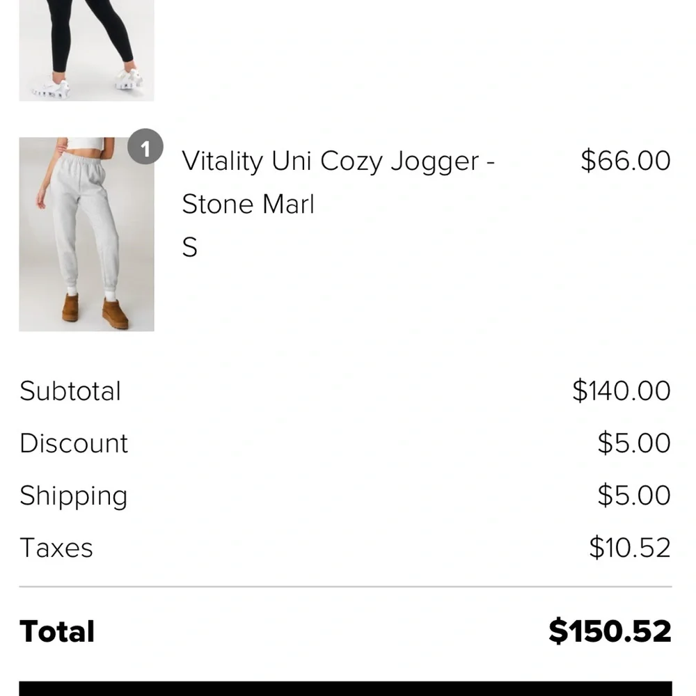 Vitality uni cozy jogger stone marl - Picture 2 of 3